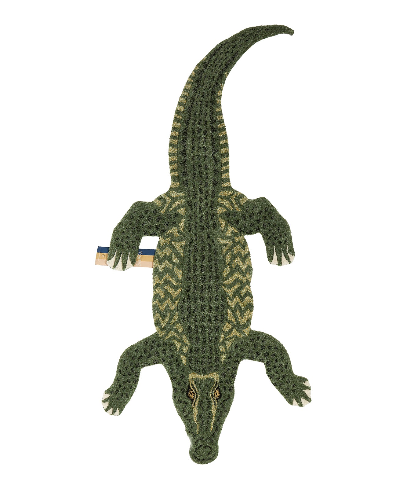 Doing Goods Coolio Krokodil Vloerkleed - Groot 202 x 89 x 2 cm - 100% wol