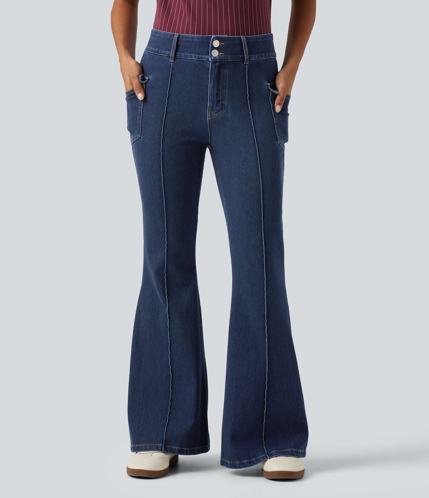 Jean flare Halara Flex™ taille haute avec poches