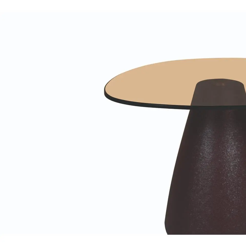 Brix - Bijzettafel - Brix Mylon Brown 50cm - Bruin