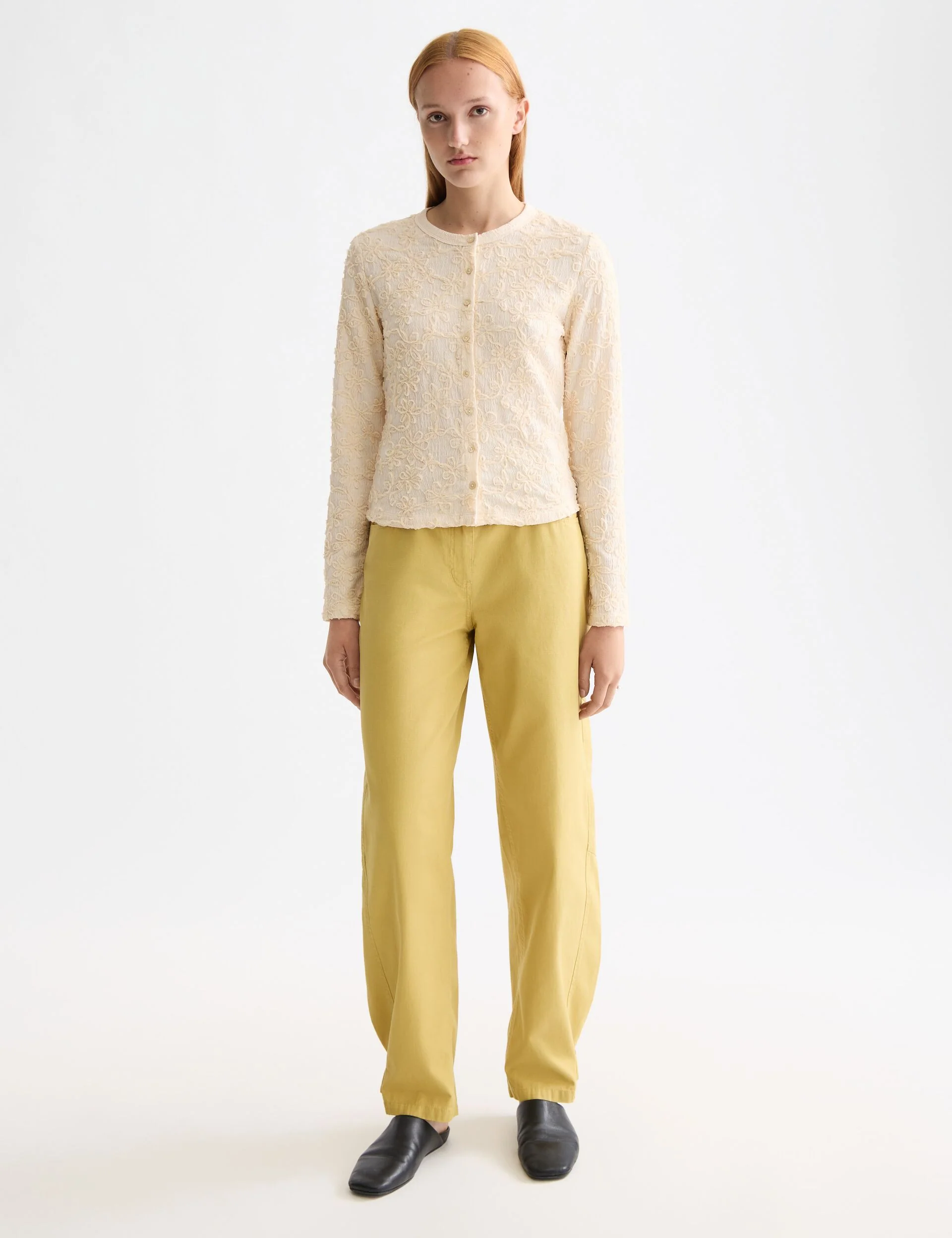 Structured button up long sleeve T-Shirt