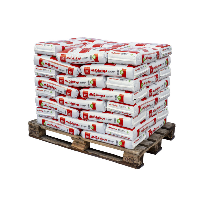 Palette 48 sacs Béton rapide 25 kg MR.BRICOLAGE