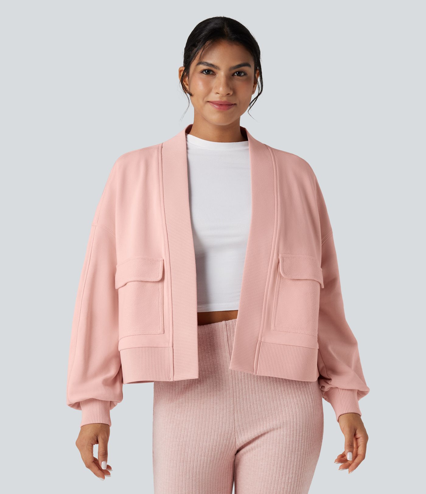 Sweat-shirt oversize manches longues avec poches