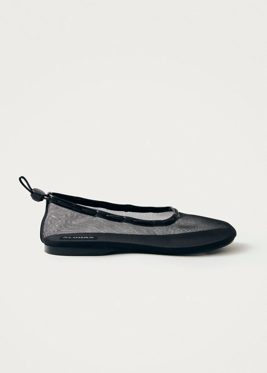 Gill Mesh Black Ballet Flats