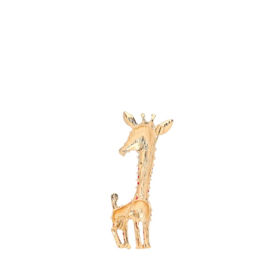 Manfield Goudkleurige giraffe broche