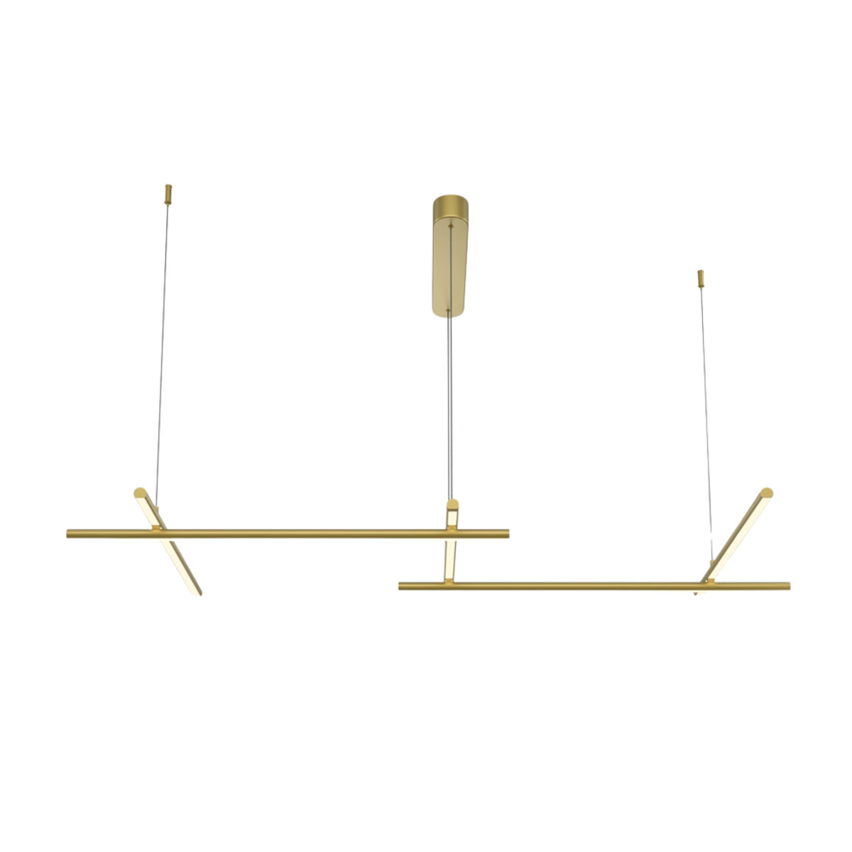 Lampa wisząca Radiance złota LED 1x50W Ciepła biel 2150lm Maytoni