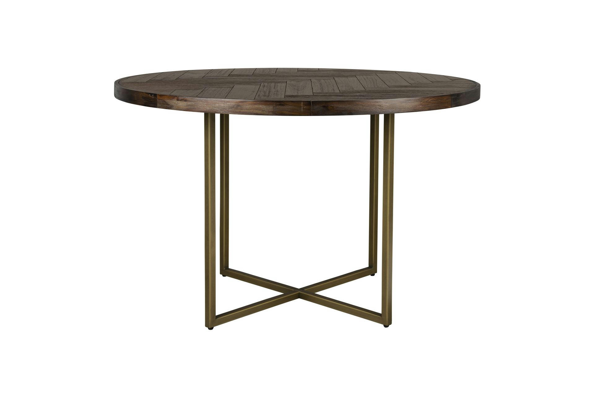 CLASS - Table ronde 6 places en bois marron