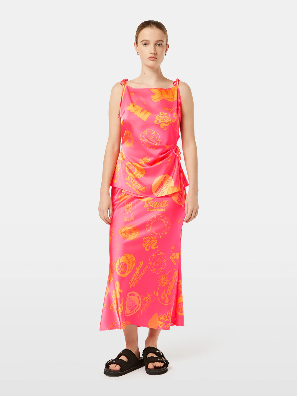 Satin Printed Tank Top