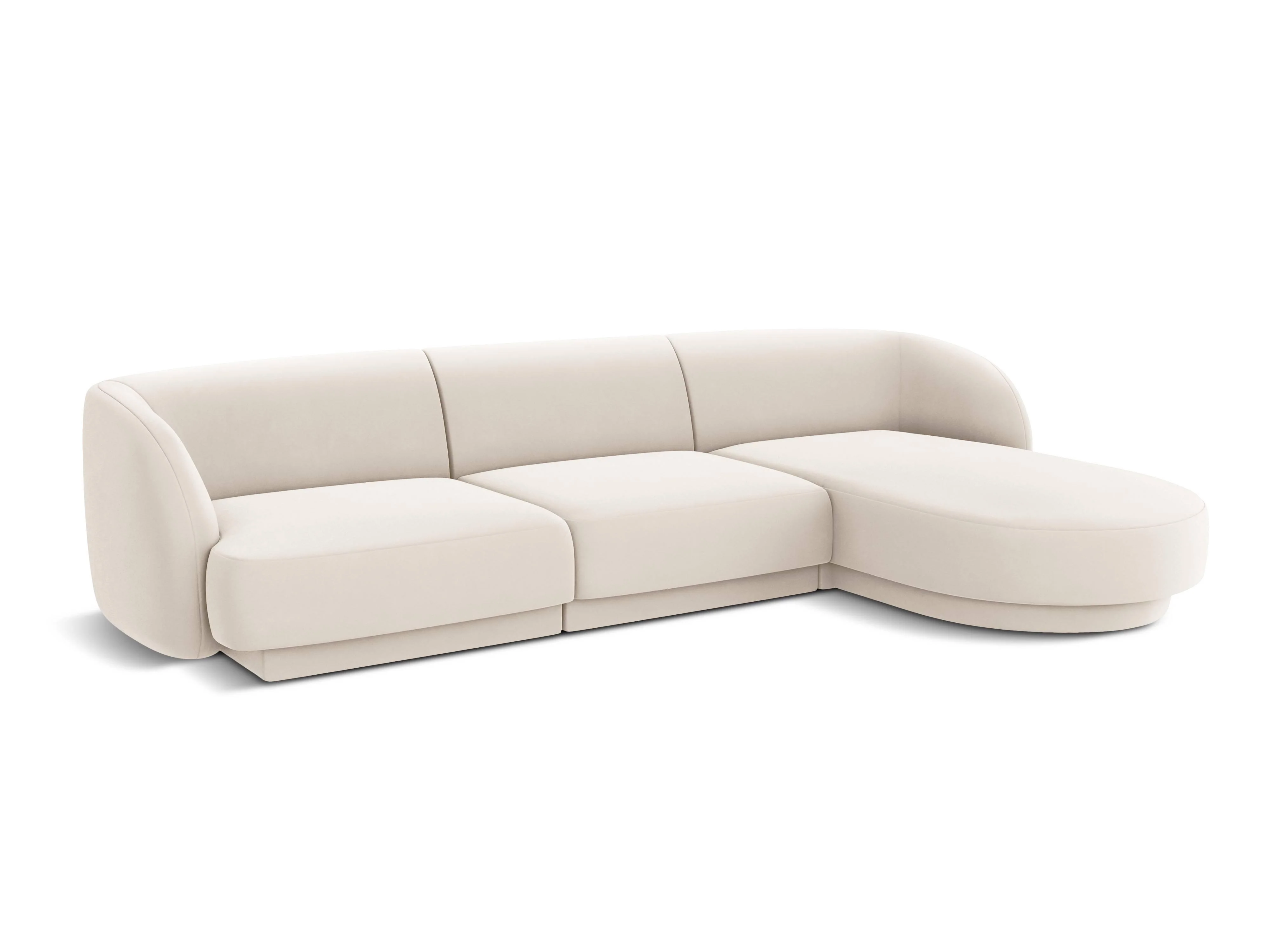 3.5-zitshoekbank Miley rechts velvet
