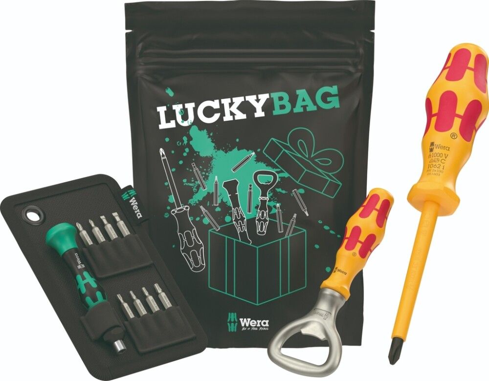BITSSETT WERA LUCKYBAG 11 DELER