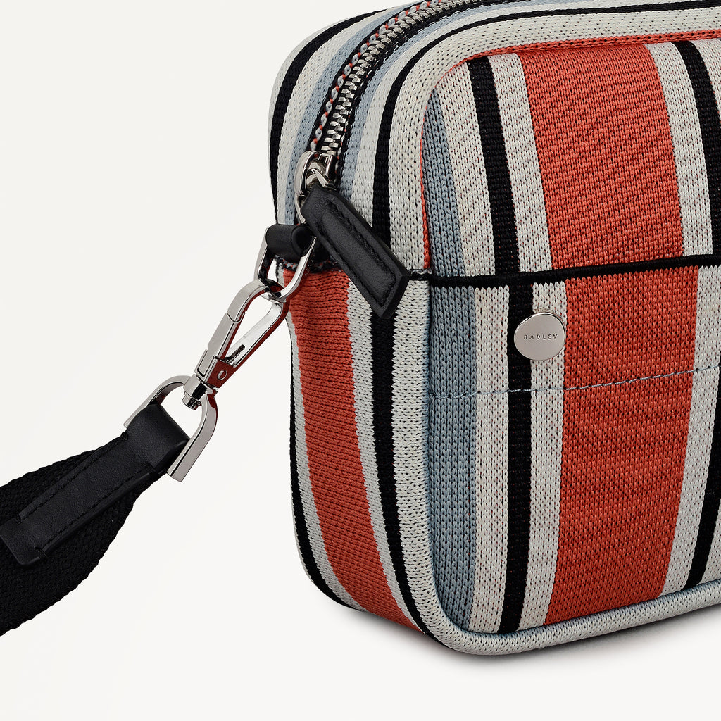 Hadleigh Place - Cabana Stripe - Small Ziptop Cross Body