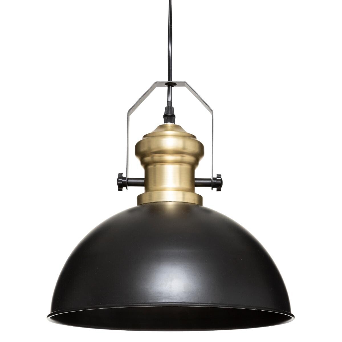 Suspension lamp "Flower" Black metal, D.31 cm