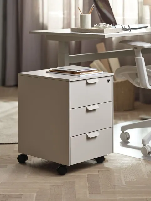Skuffesektion KLINTHOLM 3 skuffer beige