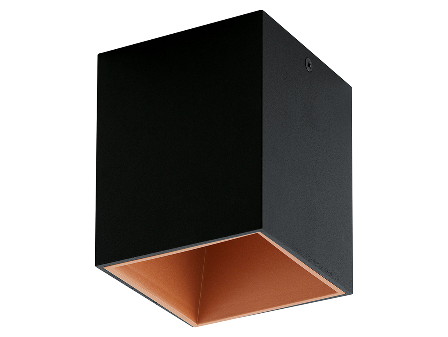 Plafon Polasso LED aluminiowy czarny