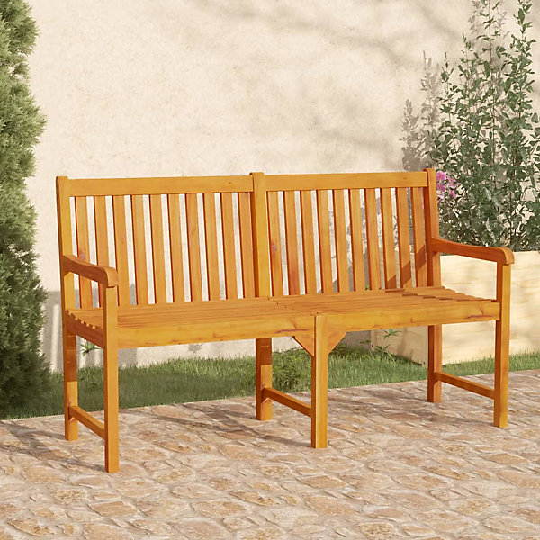 Banc de jardin 150 cm Bois solide d'acacia vidaXL