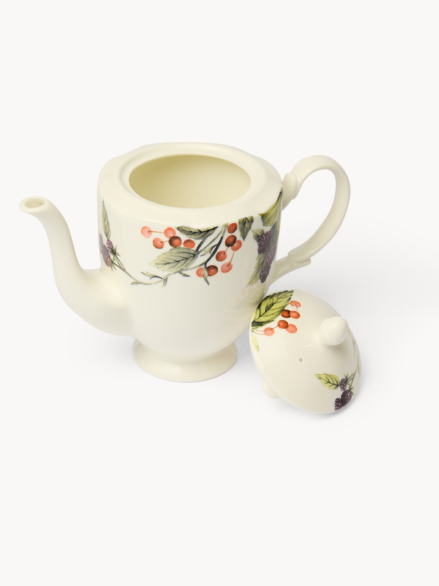 Teiera in ceramica motivo bacche - Prezzo di lancio