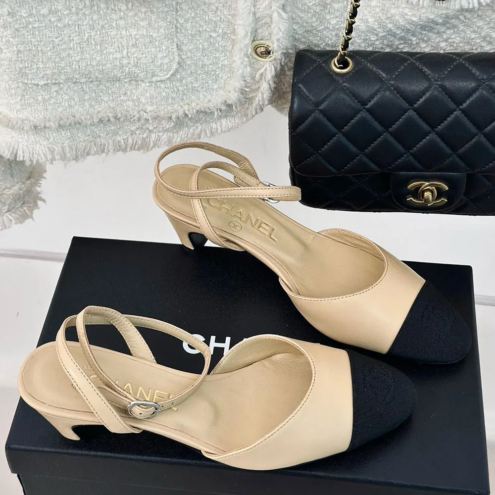 Chanel   Lace-up heels  Sandals Slide