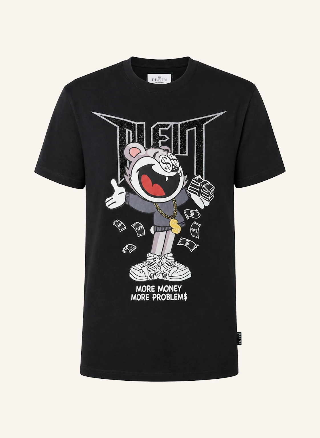 PHILIPP PLEIN Kurzarm-Rundhals-T-Shirt MONEY