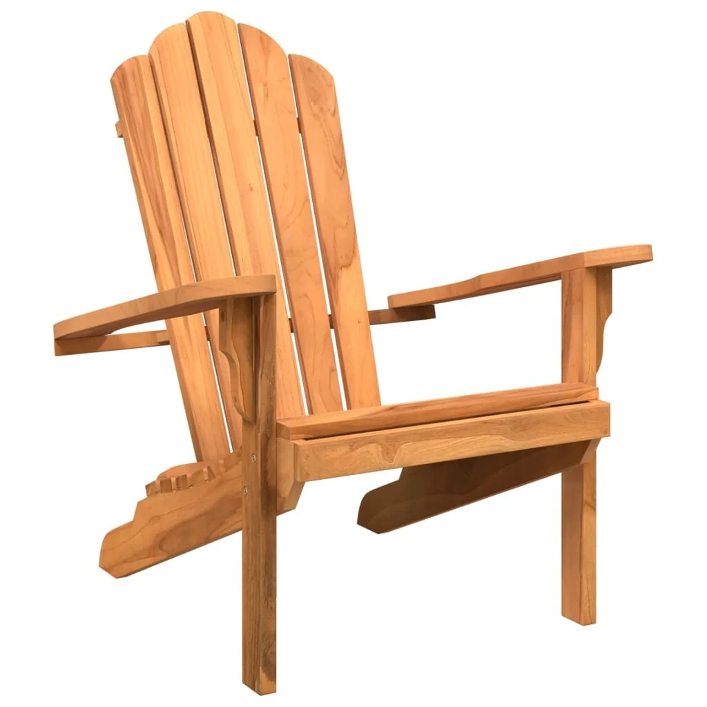 vidaXL Garden Adirondack Chair Teak Solid teak wood Medium Durable - 30.3 x 30.7 x 37.4 in