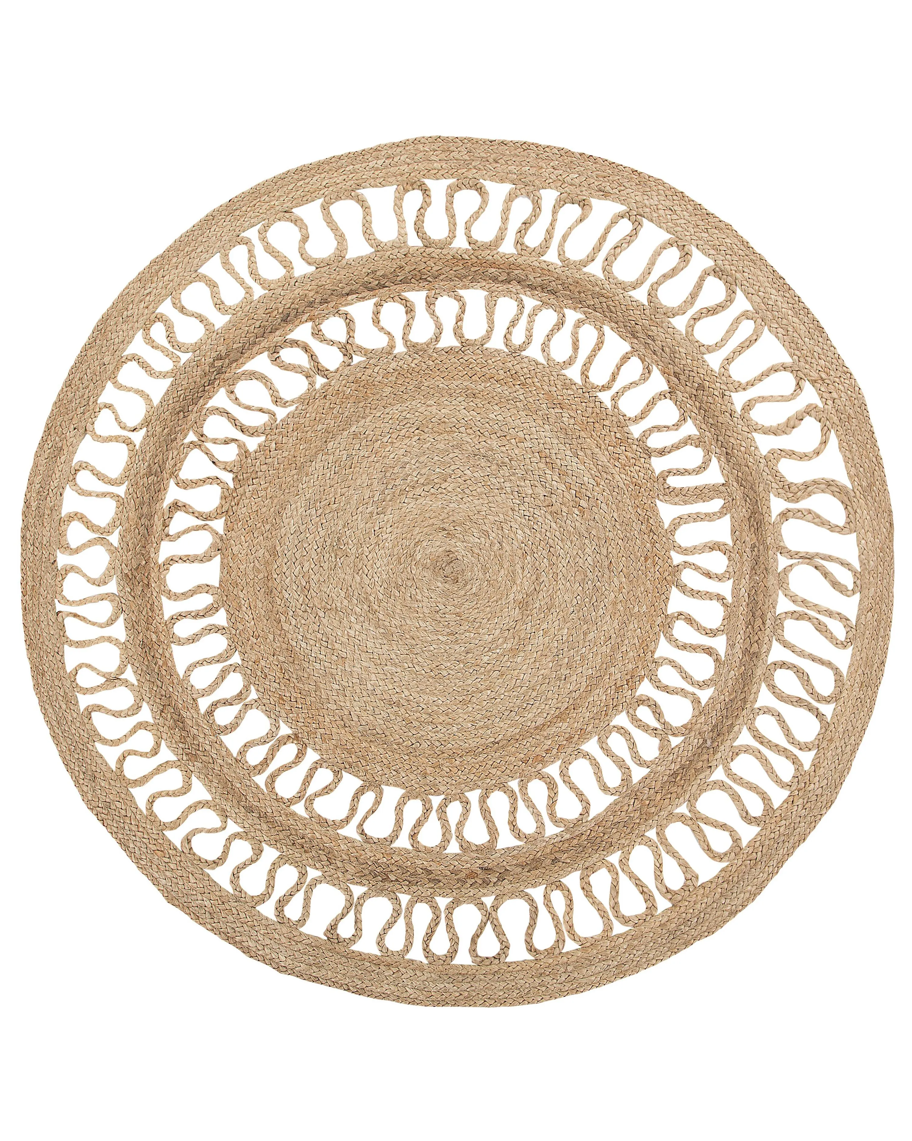 Rug DIKILI Beige ? 120 cm Jute