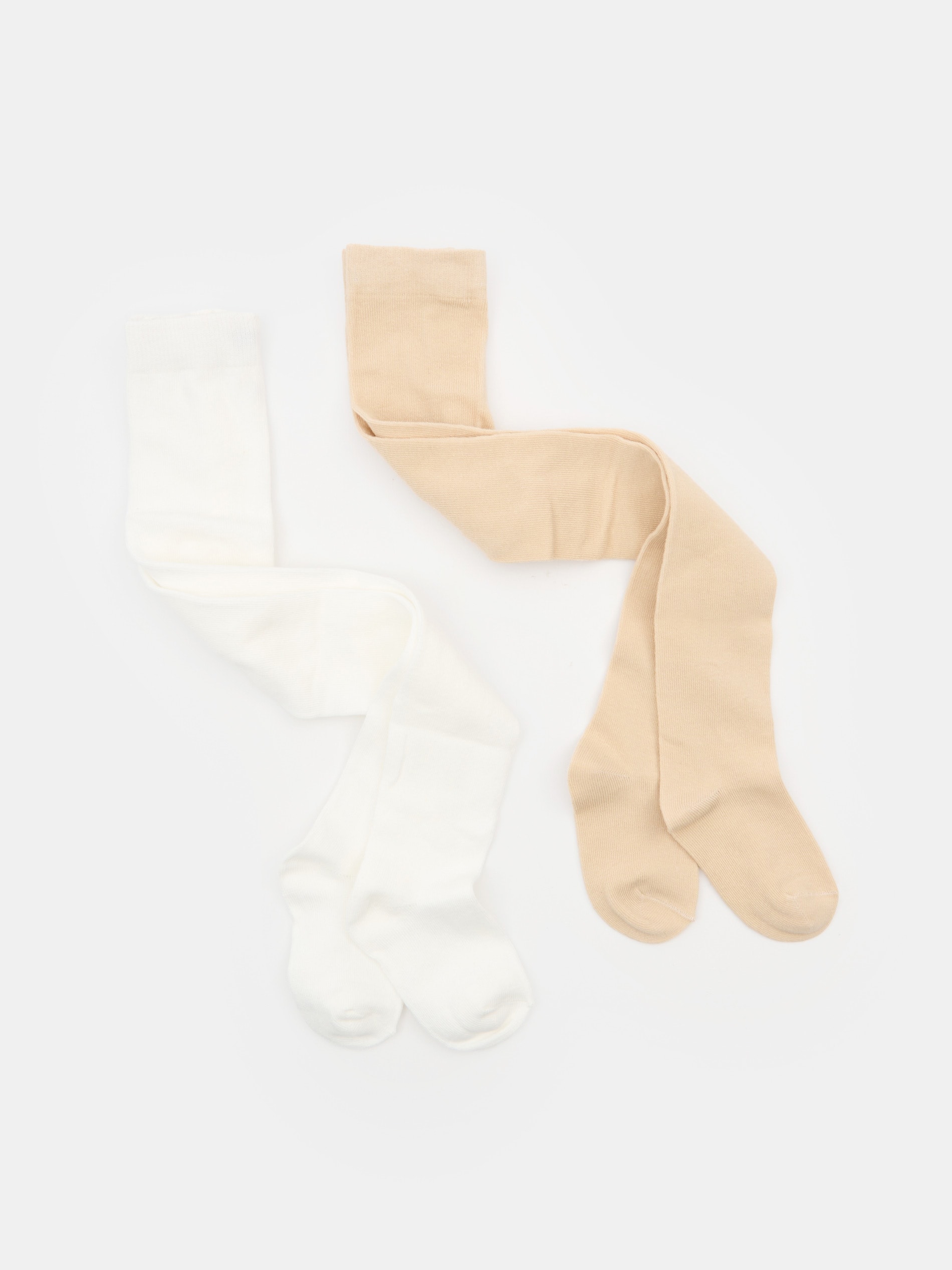 Prążkowane rajstopy niemowlęce 2 pack