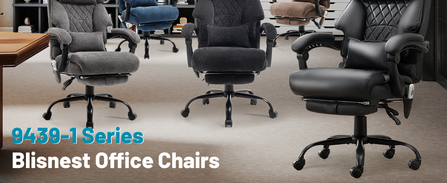 massage office chair big and tall with foot rest large heavy duty ergonomic executive desk chair
