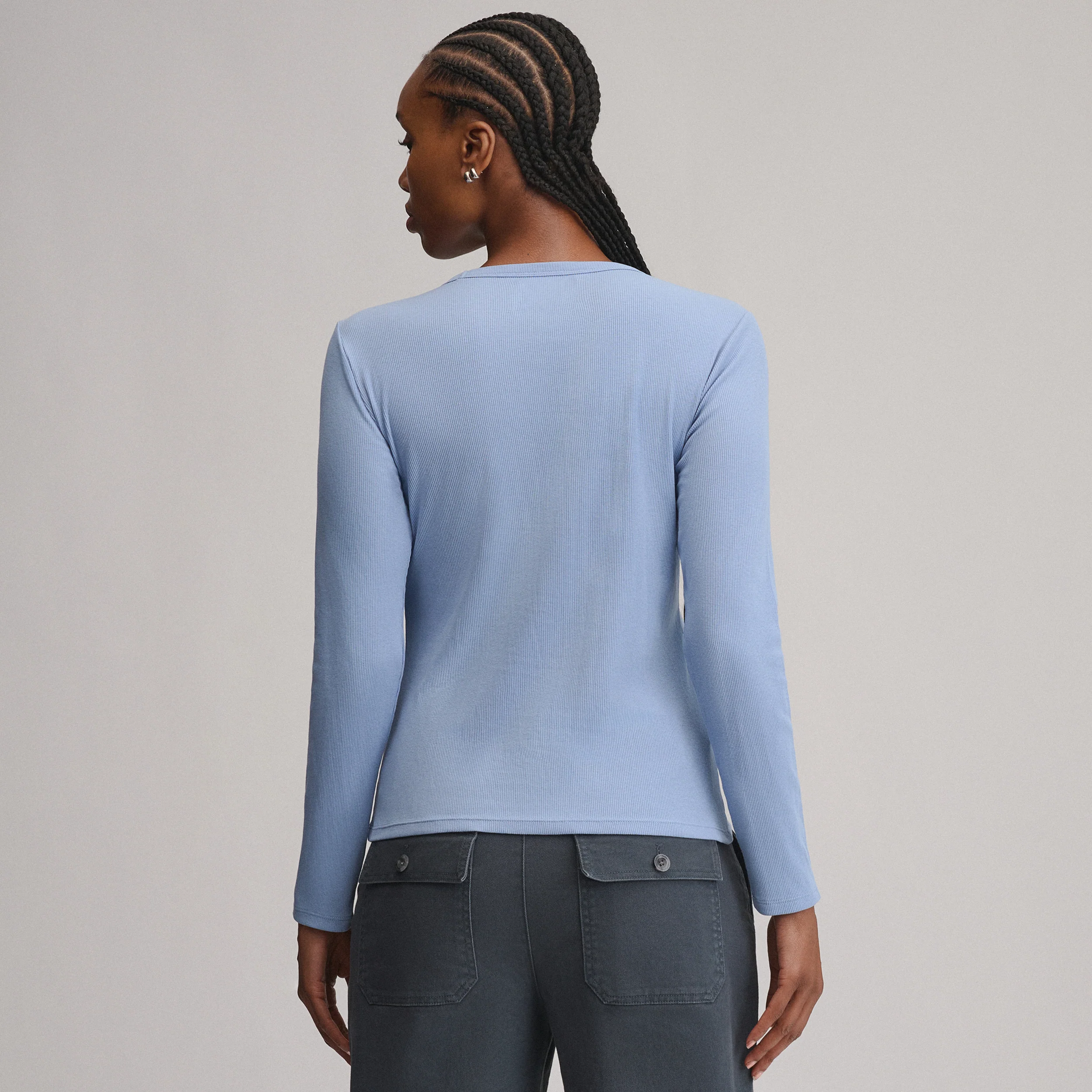 Women's Softline Rib Long-Sleeve Crew