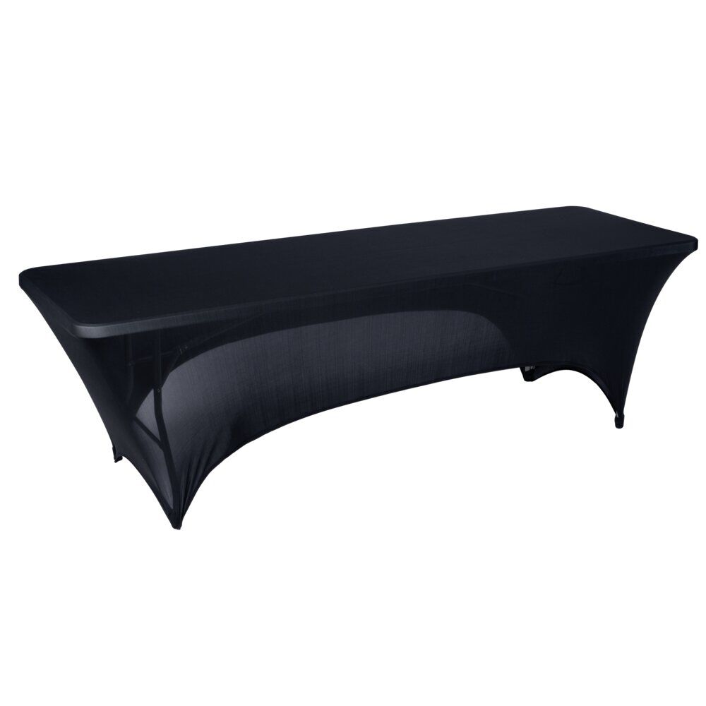 Housse de table extensible Fiesta noire 240x70xH74cm