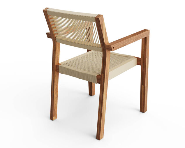 Kursi Teak & Rope Dining Chair