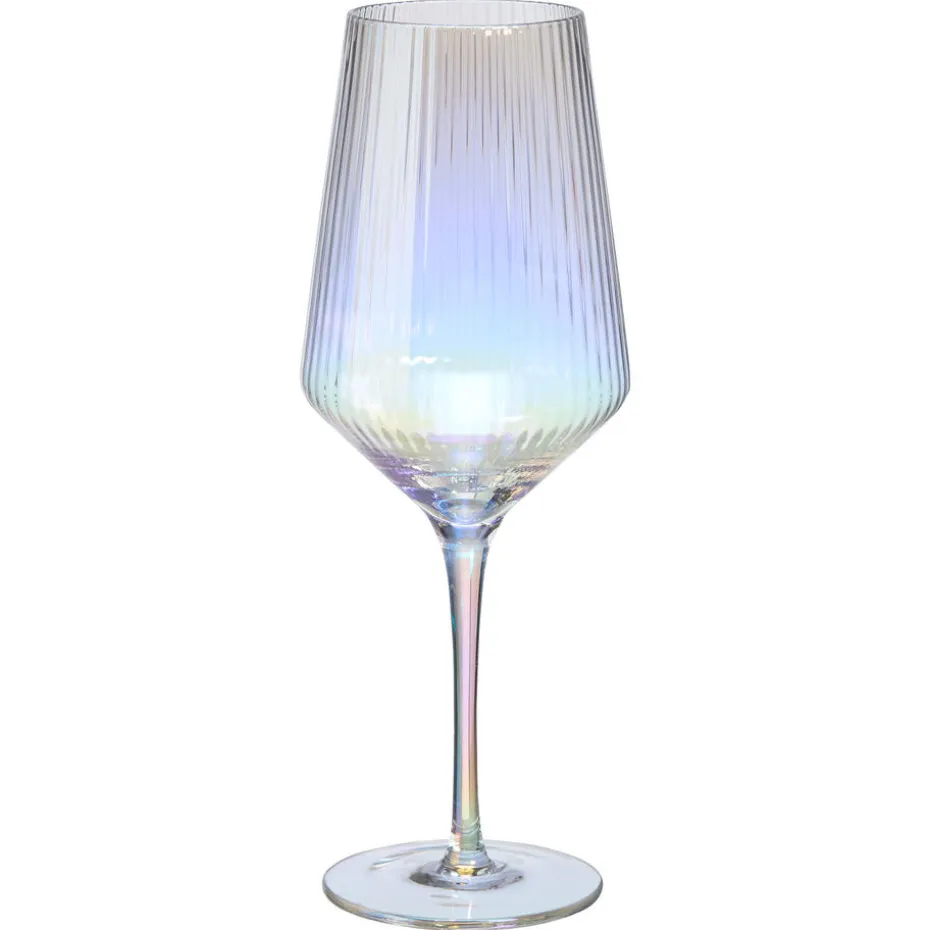 Kwantum Kerstservies | Wijnglas Ribbel Holo – 430 Ml