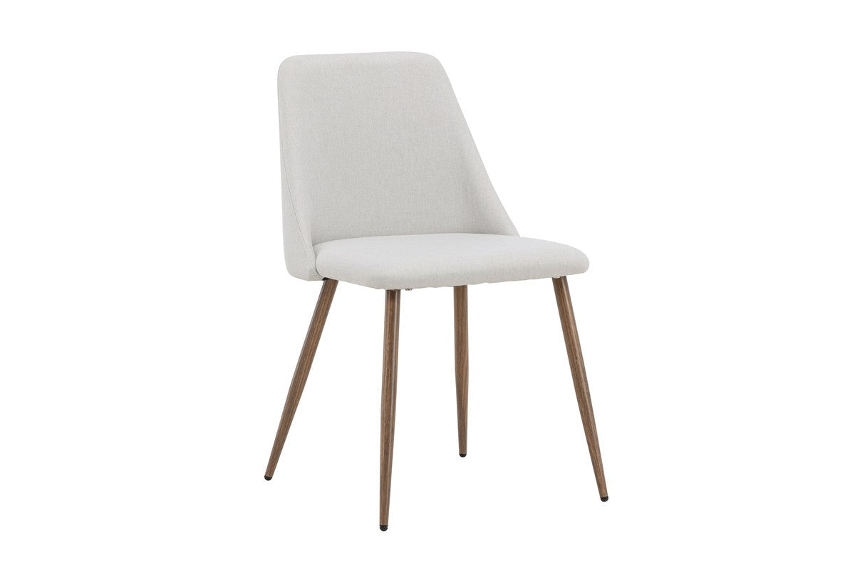 Rebellenclub Eetkamerstoel Kangasala - Set van 2 - Beige Linnen
