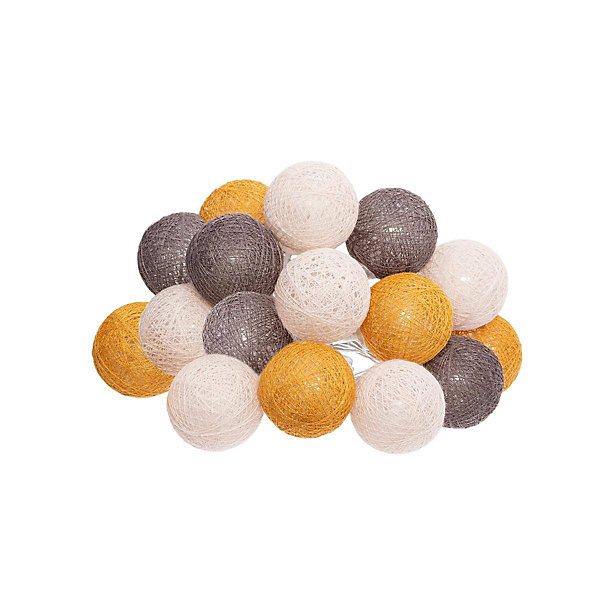 Guirlande LED à piles 16 boules- Multicolore- Atmosphera