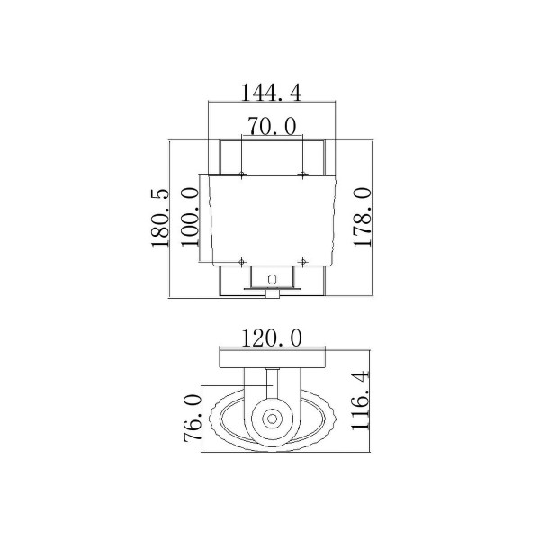 Kinkiet srebrny Seaview 1xG9x3W wym:18,1x14,4x11,6cm IP44 Quoizel