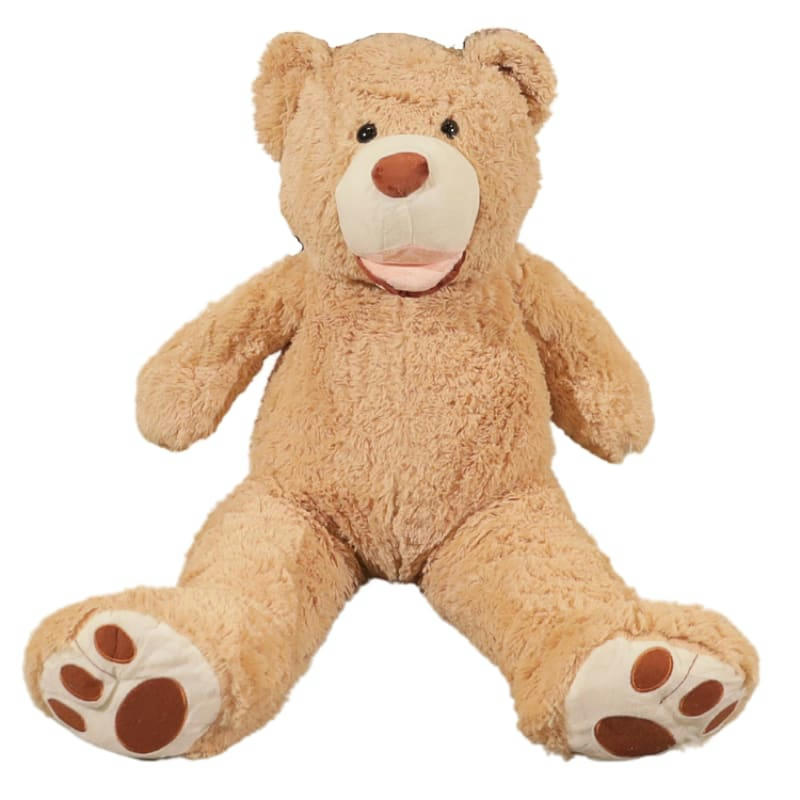 - Peluche Géante Pouf Nounours Beige 100 cm