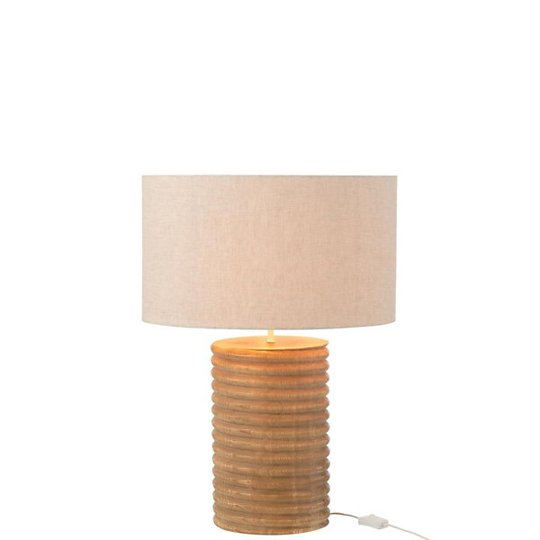Lampe à Poser Filetage en Bois 