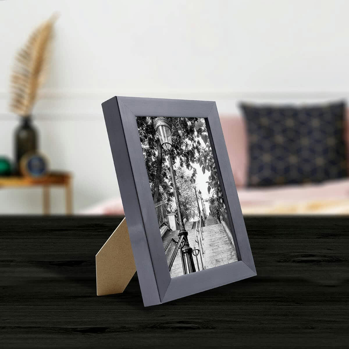 PRECIOUS - Cadre photo carbone 10x15 cm résine recyclée