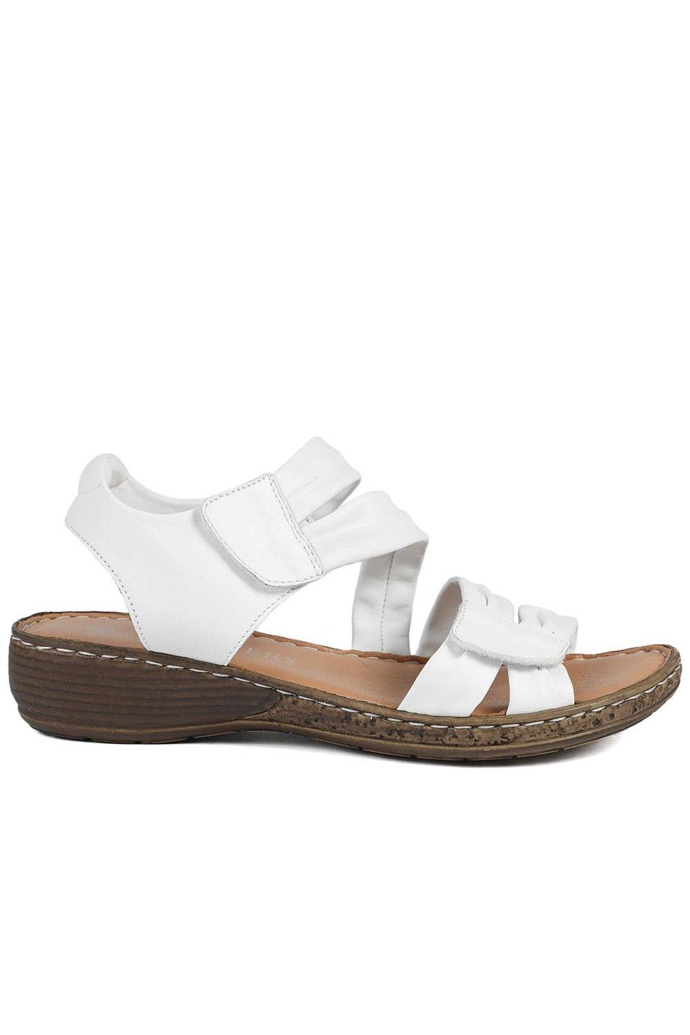 Pavers Leather Comfort Sandals with Touch Fastening