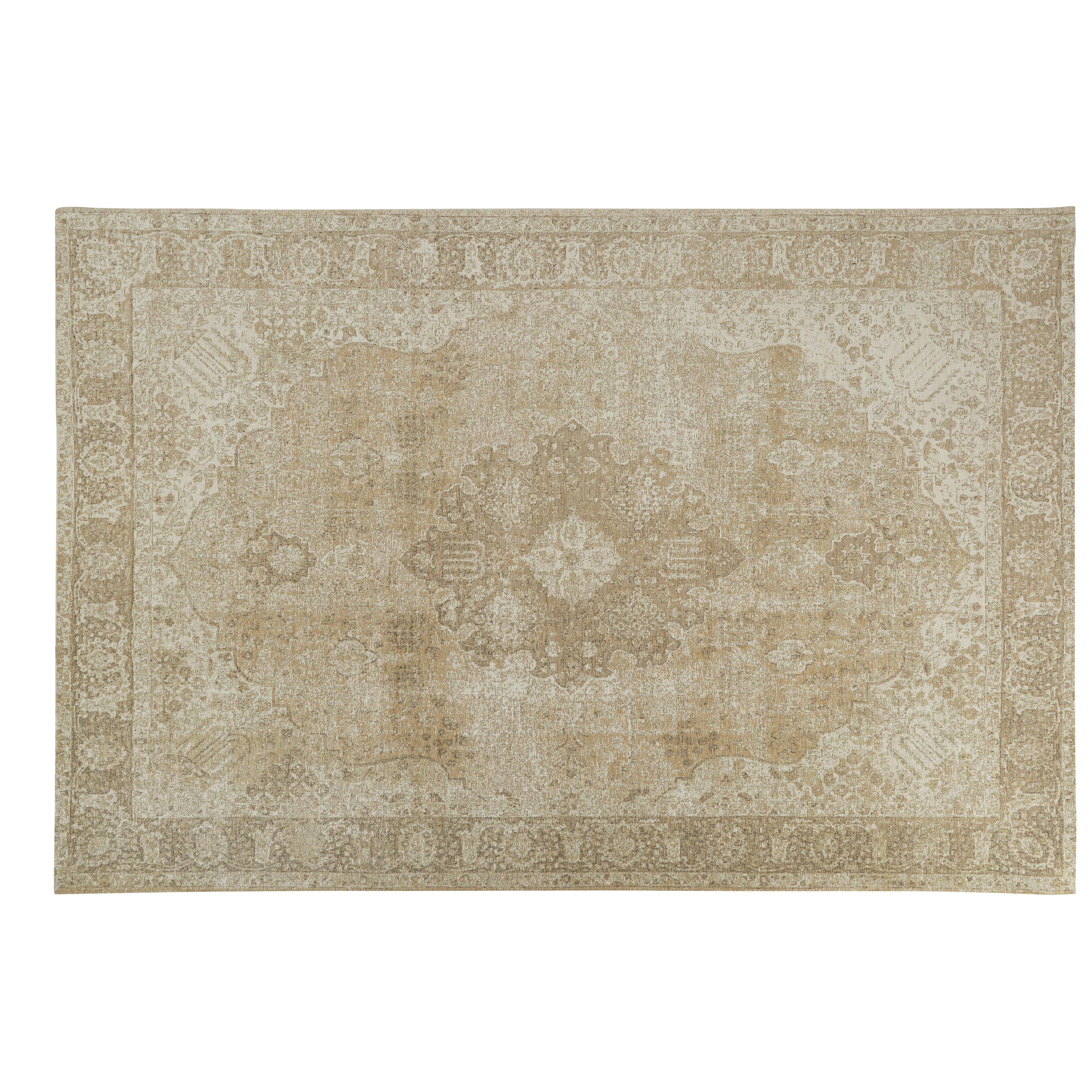 VINTAGIO - Tapis vintage tissé jacquard beige 155x230