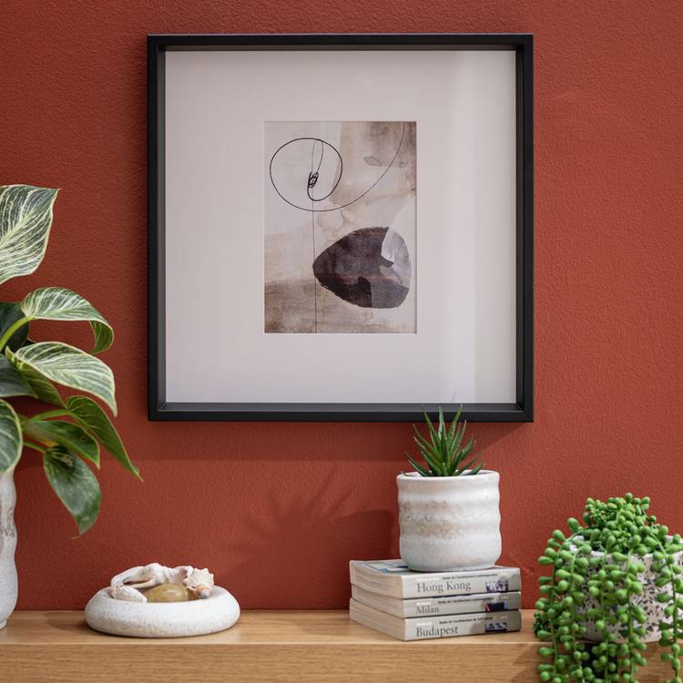 Habitat Black Wooden Picture Frame - 5x7"