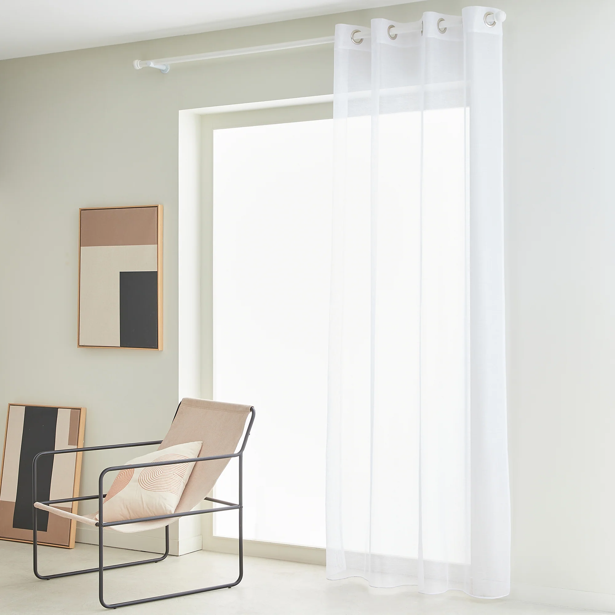 4MURS Voilage CANOAS coloris blanc 140 x 260 cm