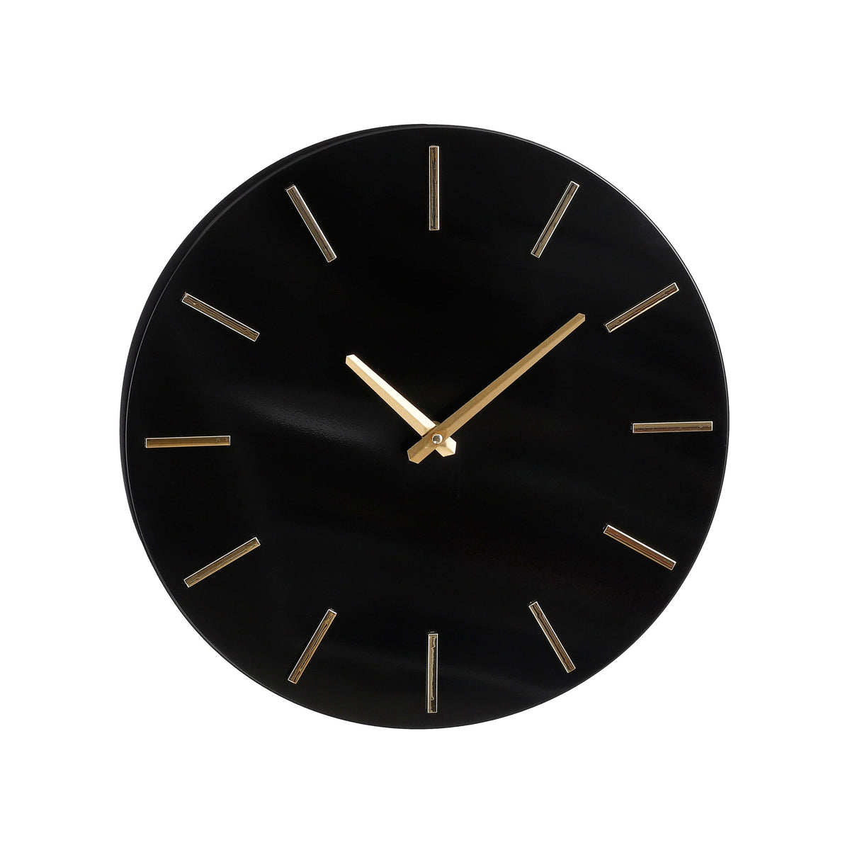 Mica Decorations Brixen Wandklok - Ø36 cm - Zwart