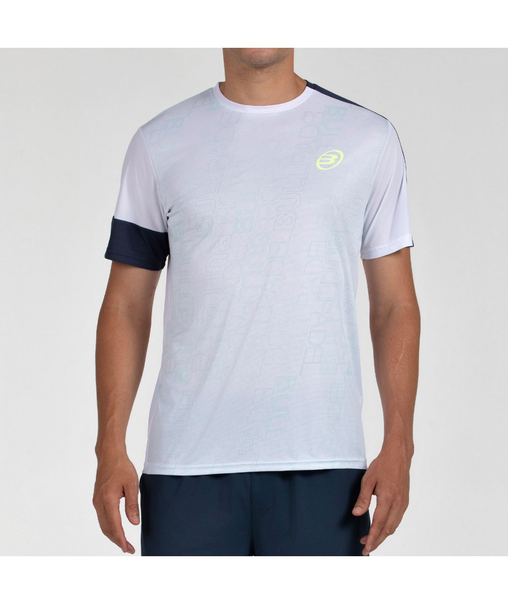 CAMISETA BULLPADEL LEIDO BLANCO