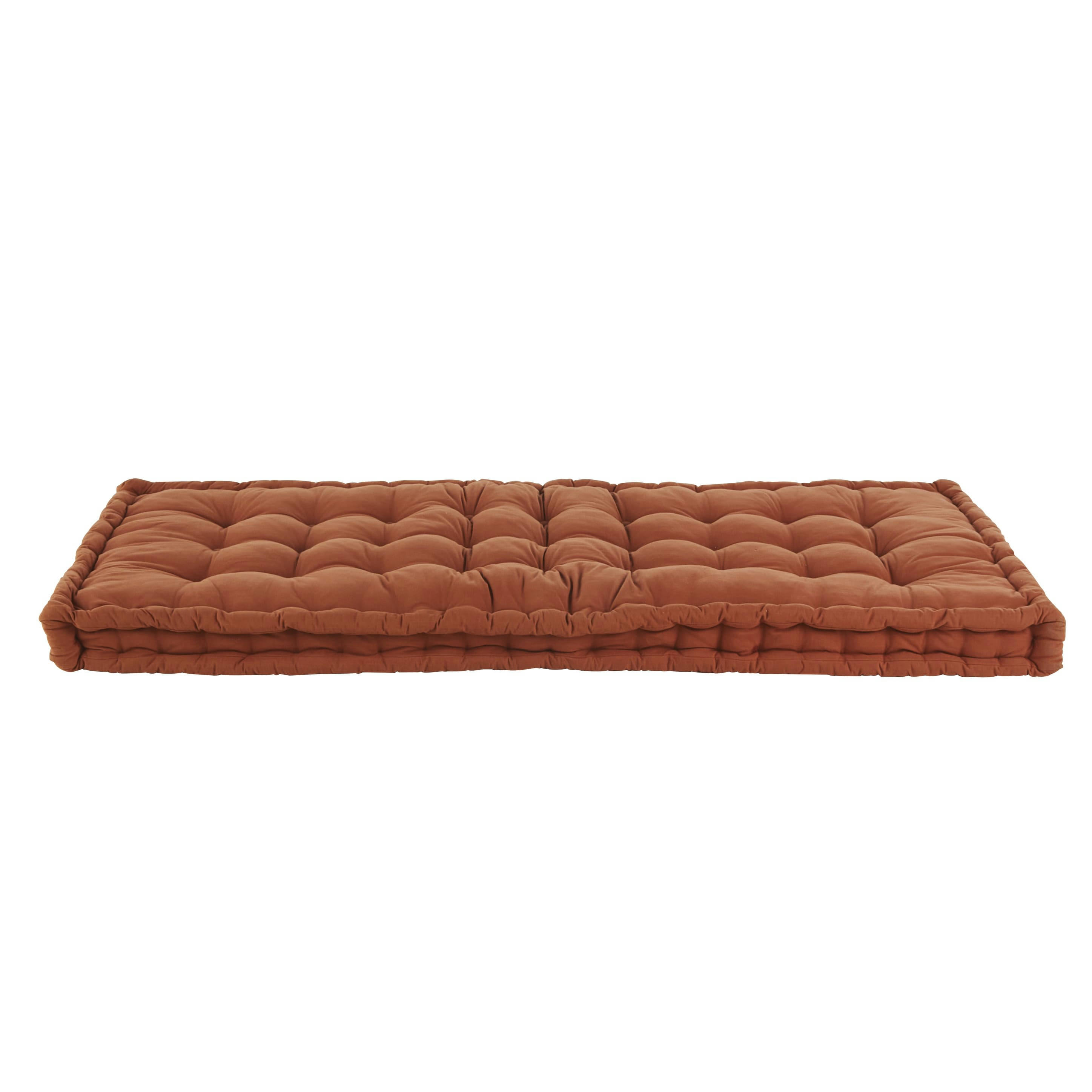 - Matelas de sol en coton terracotta 90x190