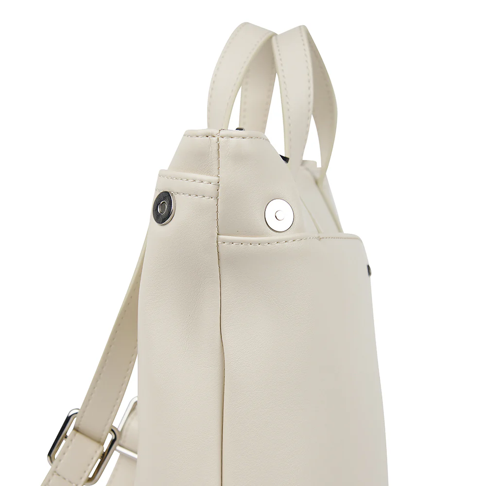 The Millie - Porcelain Vegan Leather Backpack