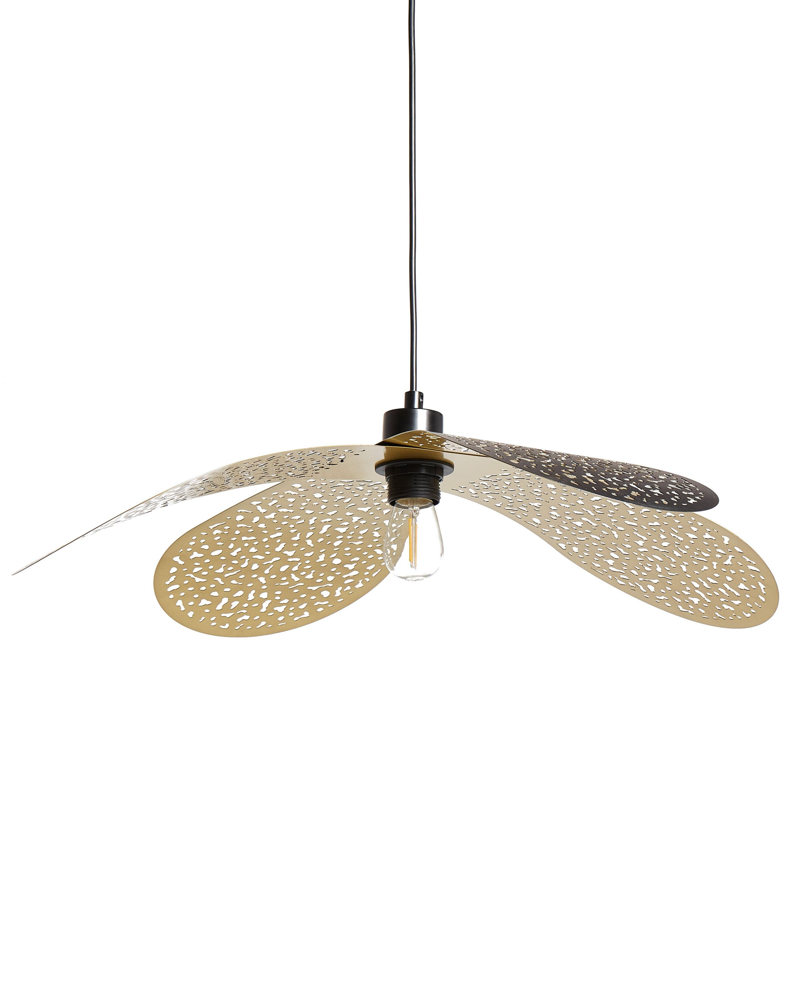 Lampa wisząca z metalowym kloszem czarna