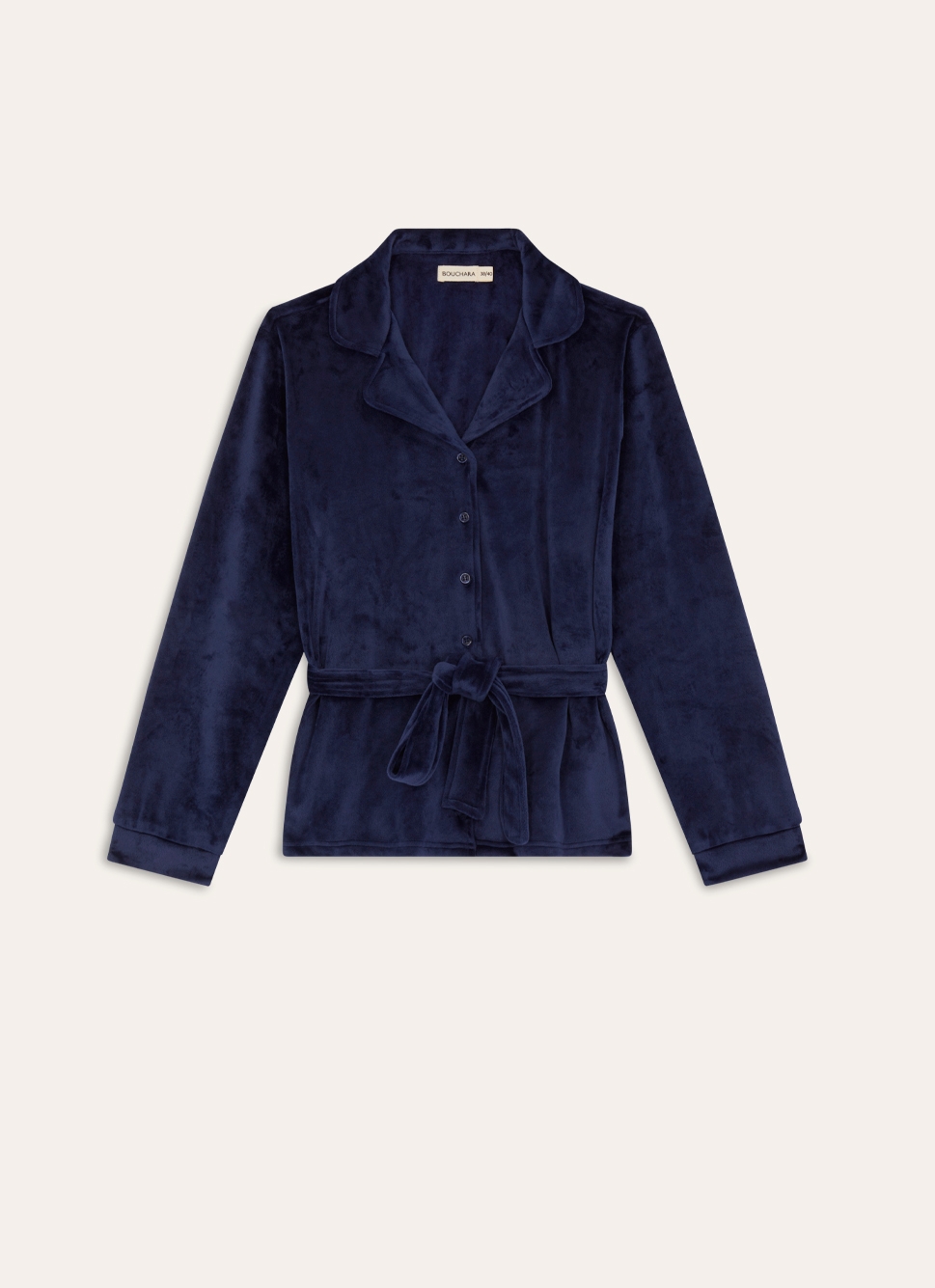 HAUT DE PYJAMA VELOURS ULTRA SAPHIR