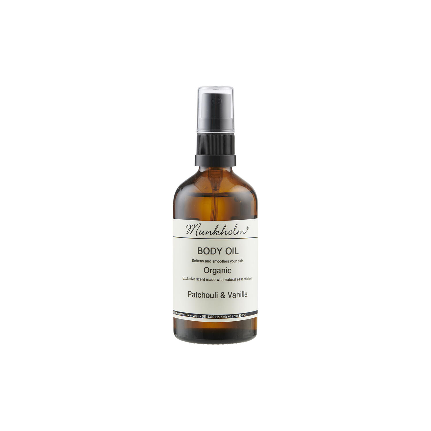 økologisk kropsolie, patchouli & vanilla
