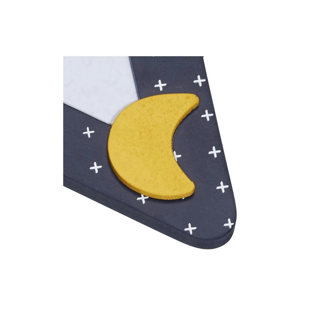 HELLO - Cadre Photo etoile en MDF Bleu