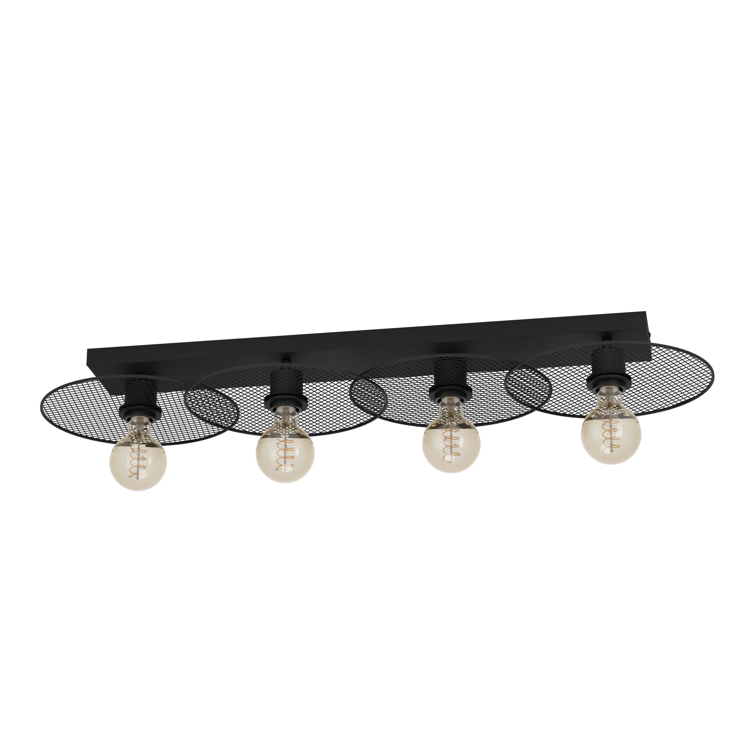 EGLO plafondlamp Ikeston - e27 - 95 cm - zwart - staal