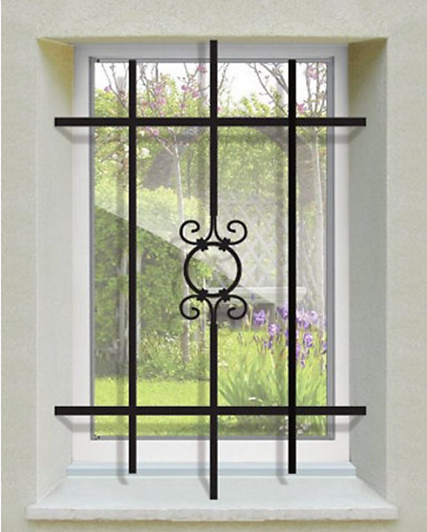 Grille de Defense Toscane pour Fenetre H 75 cm x L 40 cm (côte tableau)