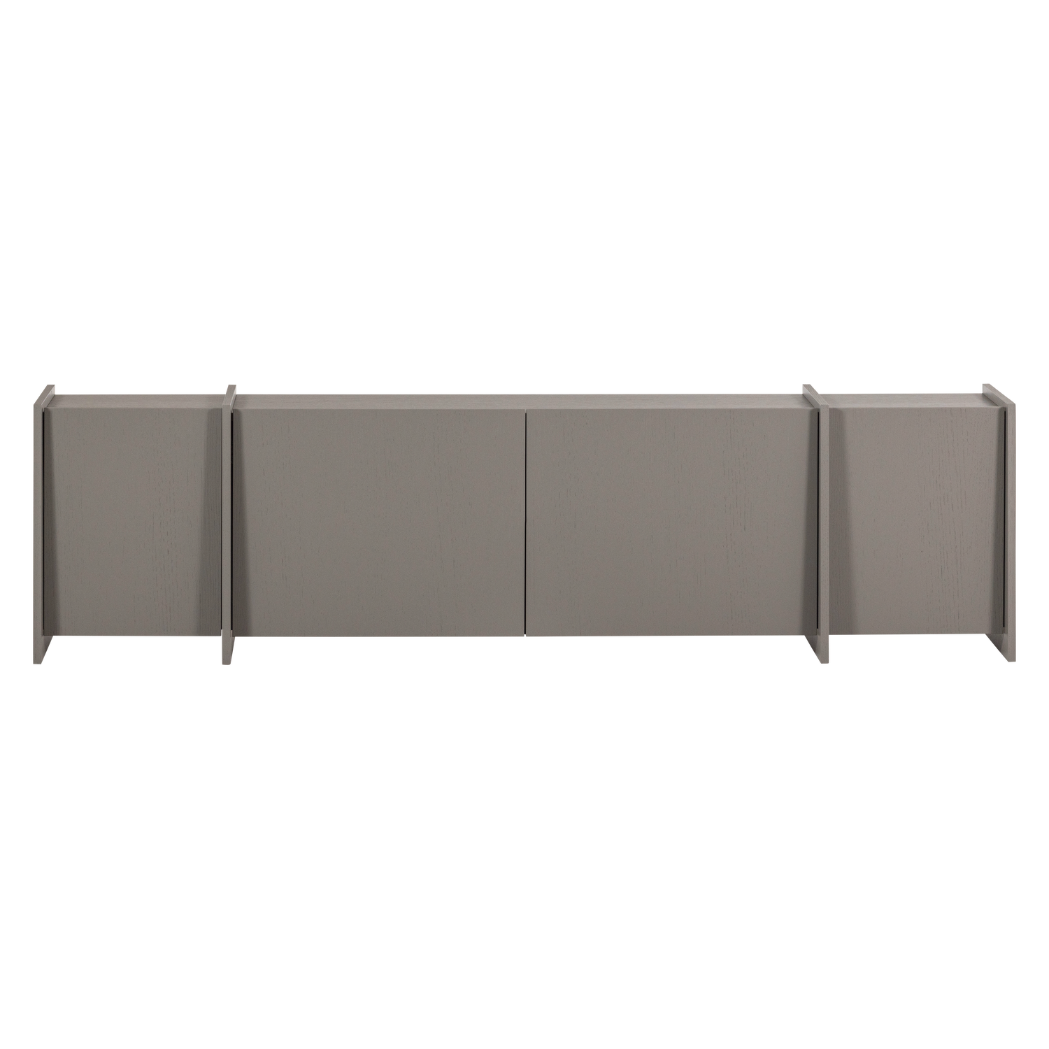 WOOOD tv meubel 200 cm Brock - Essen Fineer - Warmgrijs - 53x200x44